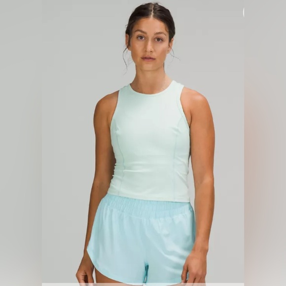 NWT lululemon Nulux Racerback crop run tank purple ash sz 8 - Picture 5 of 6